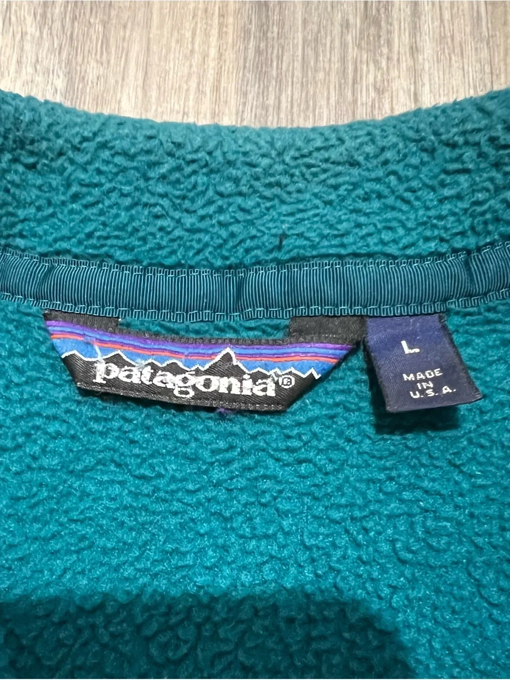 Vintage 1988 Patagonia RARE Deep Green Fleece Vest size Large Made in USA